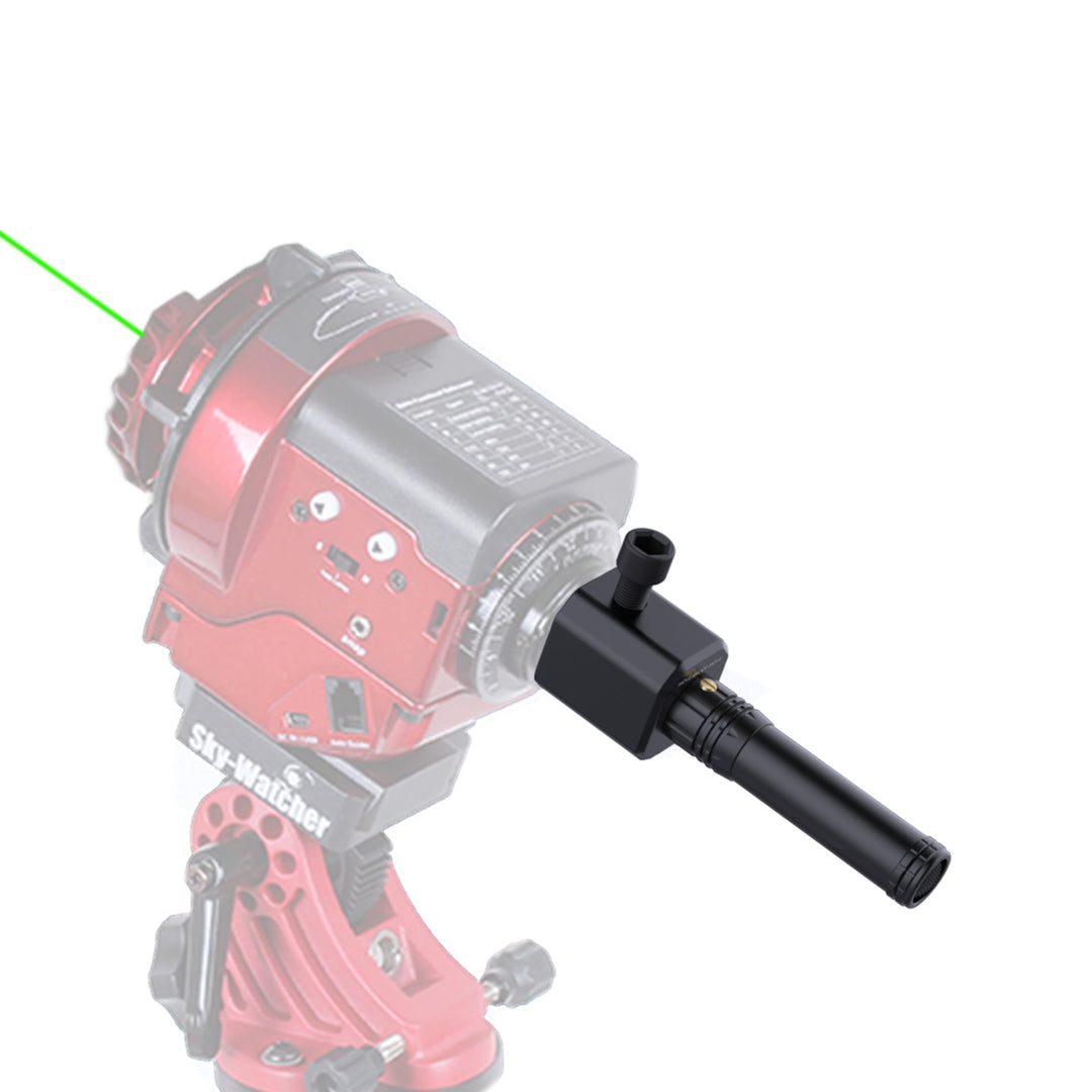 The laser beam is so faint after it is attached to SkyWatcher GTi and it dose not change much if I spin the laser? What can I do?