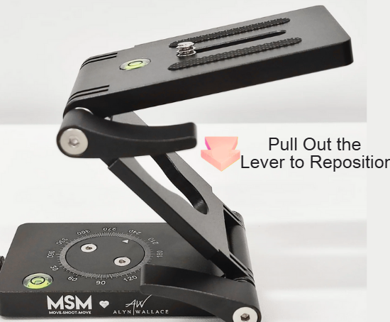 What should I do if the V Mount arm lever hits the NOMAD or ballhead? Do I need to rotate the V Mount to avoid this?