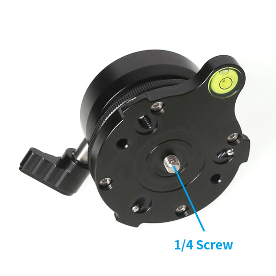 MSM Leveling Base with Bubble Level — Level Shots in Seconds, No Tripod Leg Adjustments Needed