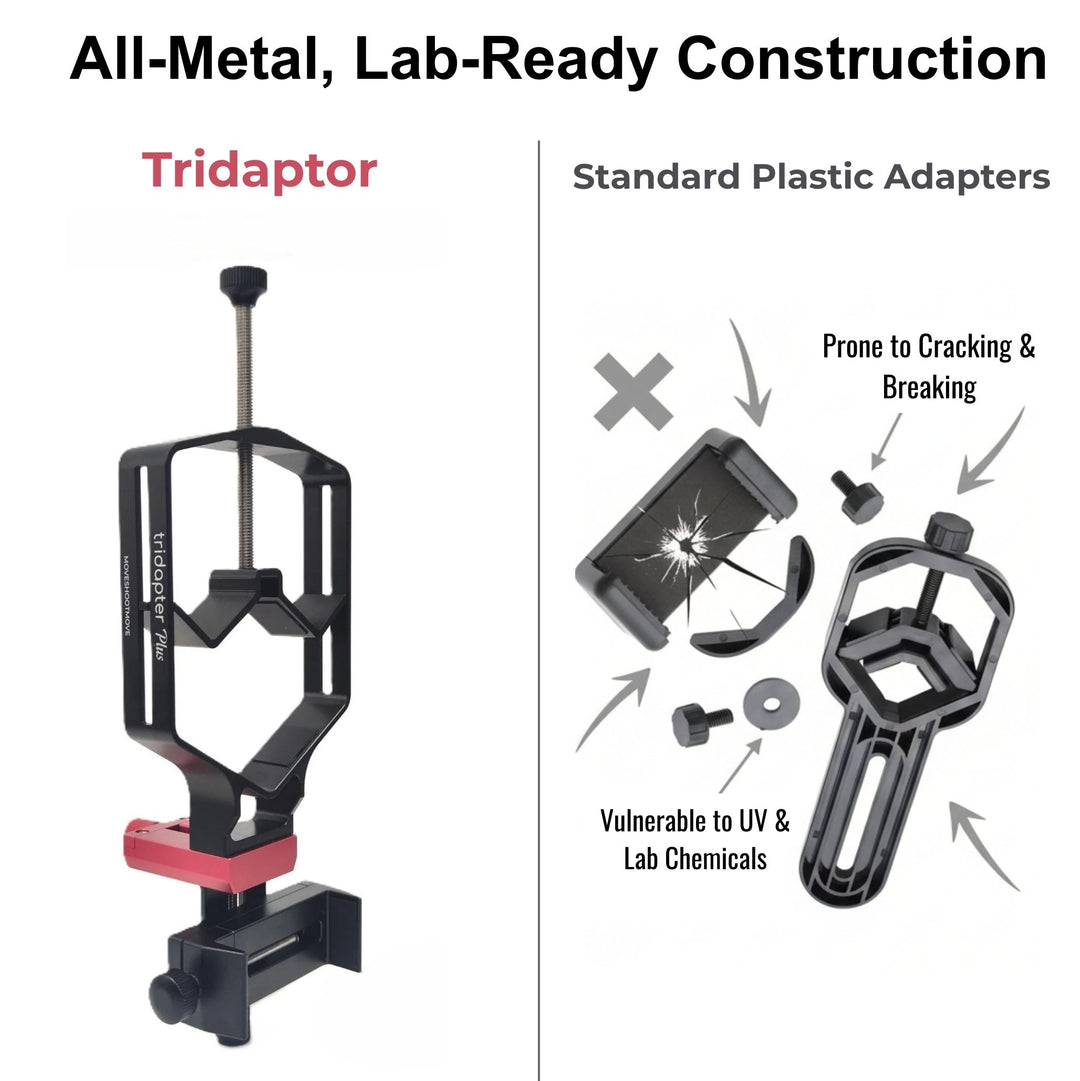 Tridaptor | 3-Axis Precision Smartphone Adapter for Microscopes