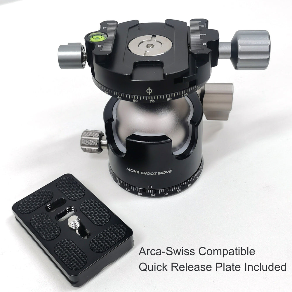 Double-Panning Heavy Duty Ball Head — Keeps Your Gear Stable in Dark Field👍