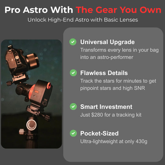 Basic lenses also can capture great astro shots with NOMAD tracker