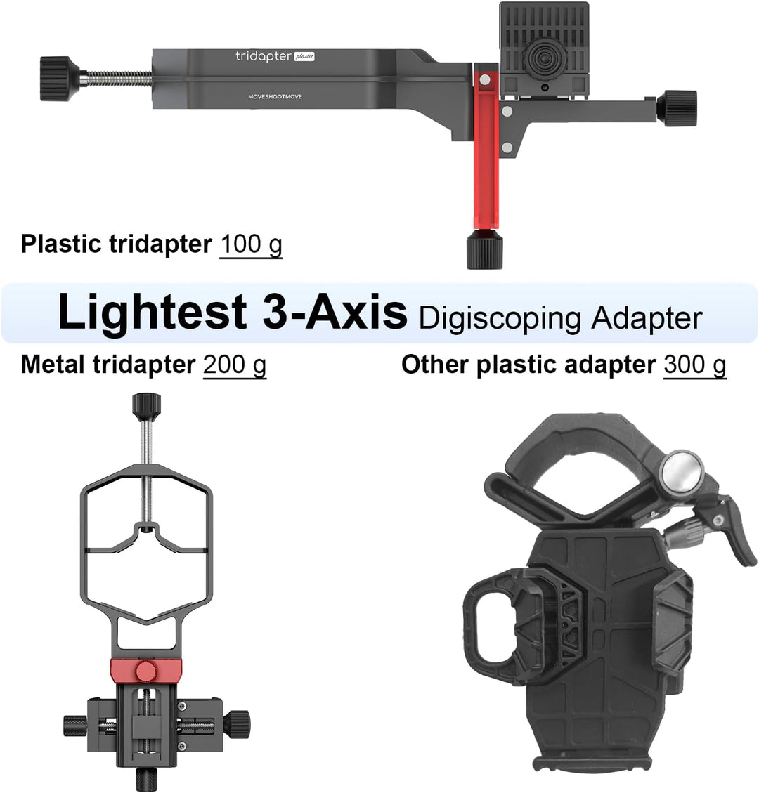 Ultra-lightweight Plastic Tridaptor😲The Lightest 3-Axis Adapter