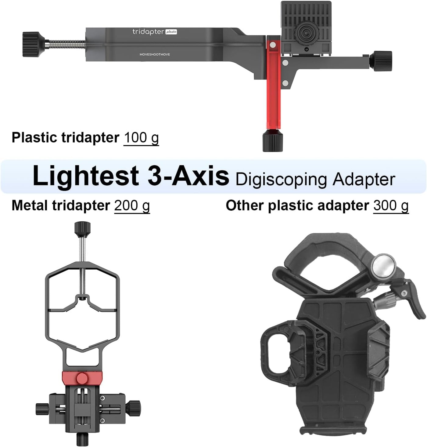 Ultra-lightweight Plastic Tridaptor😲The Lightest 3-Axis Adapter