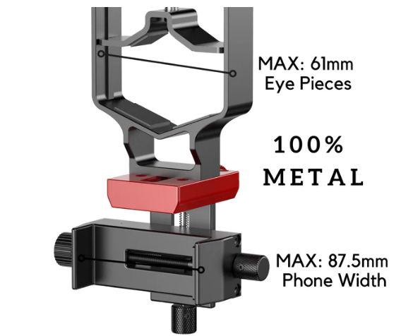 tridapter Phone Mount 3-Axis Smartphone Adapter for Phone Scope Digiscoping - tridapter