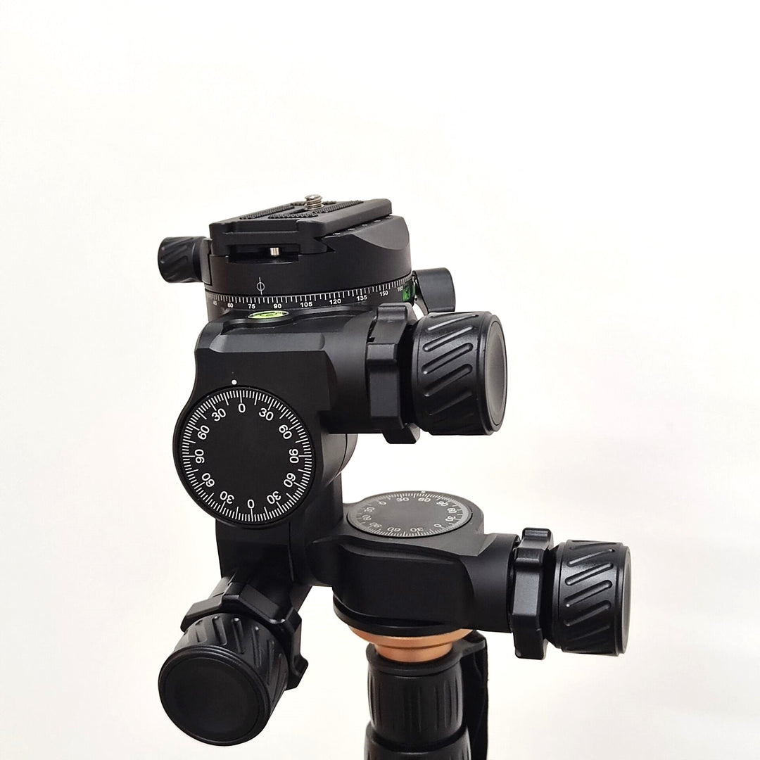 Geared Tripod Head GD3WH 3-Way With PU70 Plate - Aluminum, 6kg Load ...