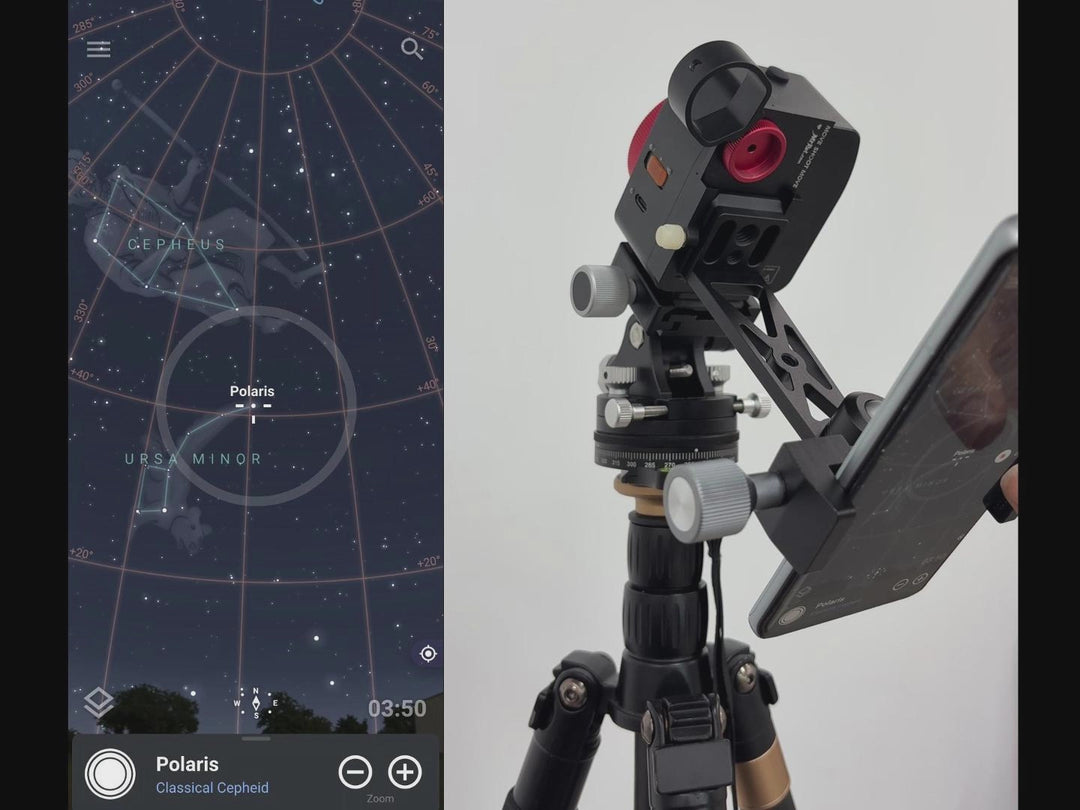 Support de téléphone pour alignement polaire en astrophotographie sur NOMAD /MSM Rotator