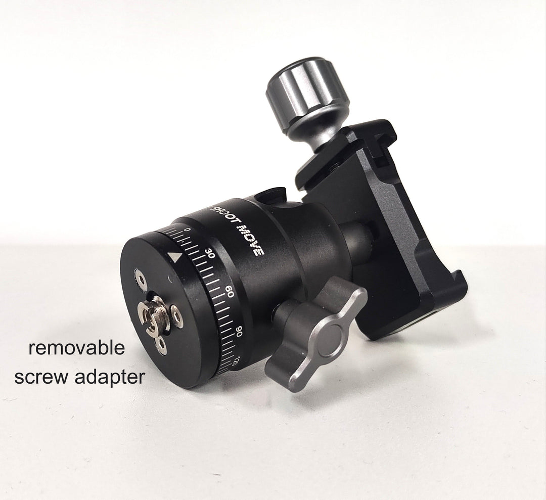MSM Ball head to connect camera onto Star Tracker