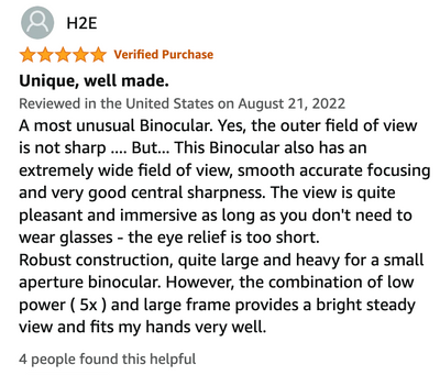 Preorder MOVE SHOOT MOVE NOMAD Wide View Angle FOV 15.8°, 5x25 Binoculars for NFL Games and Astro