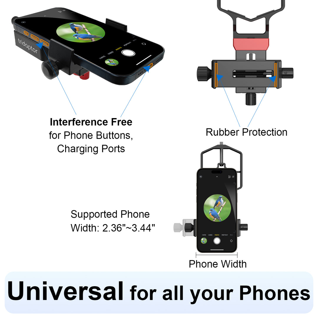 Tridaptor | 3-Axis Precision Smartphone Adapter for Microscopes