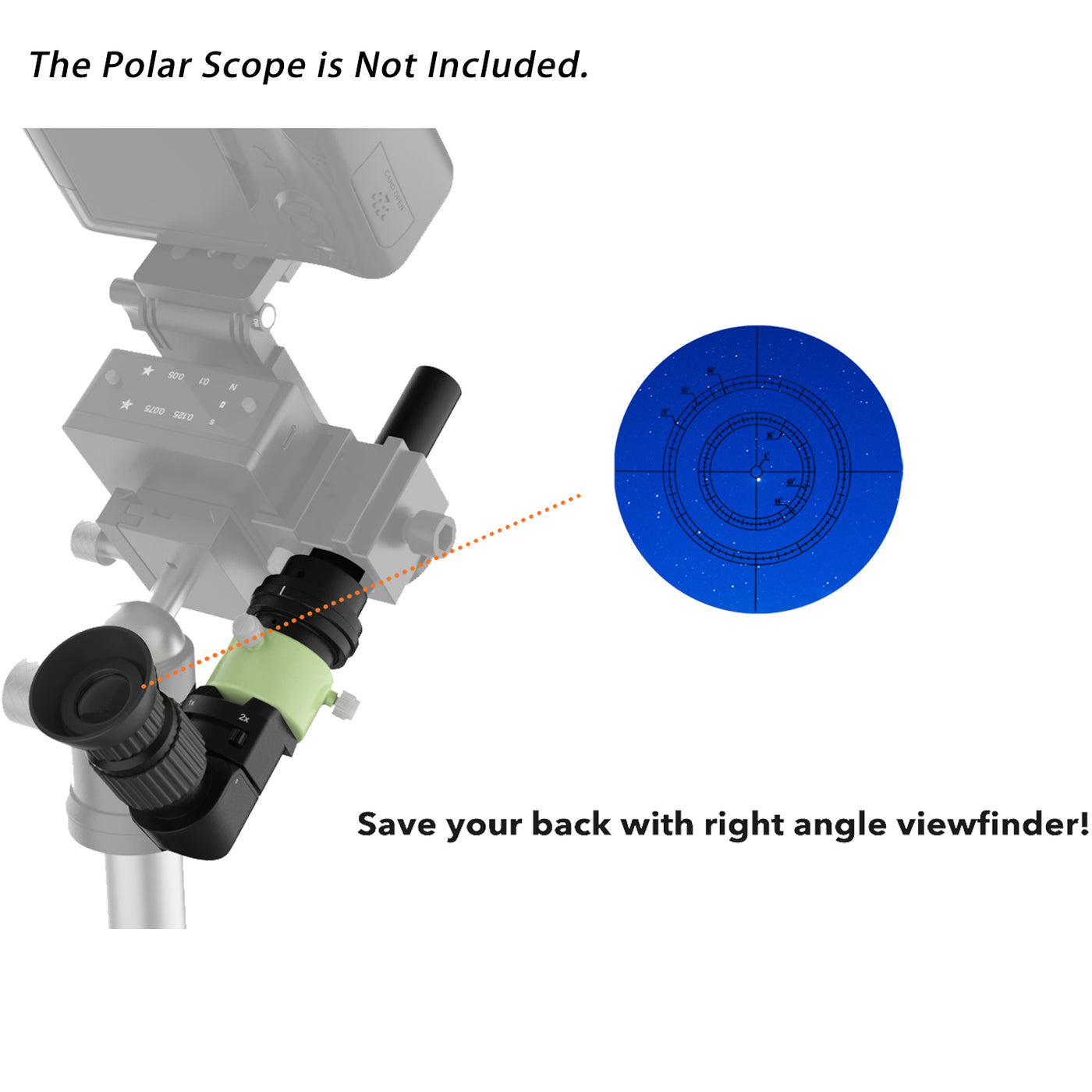 Back/Neck/Knee Saver - Right Angle Viewfinder for Polarscope - The best gift for you and your loved ones 🎁