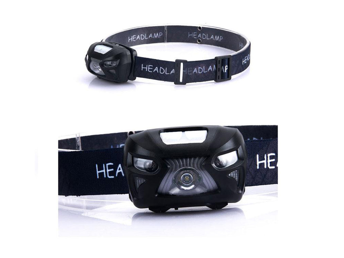 Stirmlampe mit roten LED