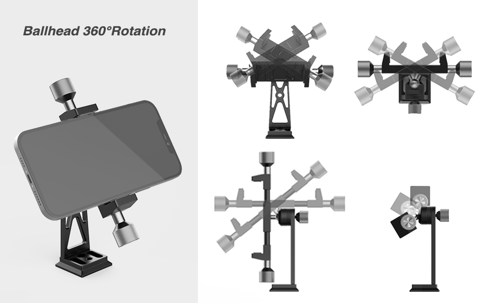 Support de téléphone pour alignement polaire en astrophotographie sur NOMAD /MSM Rotator