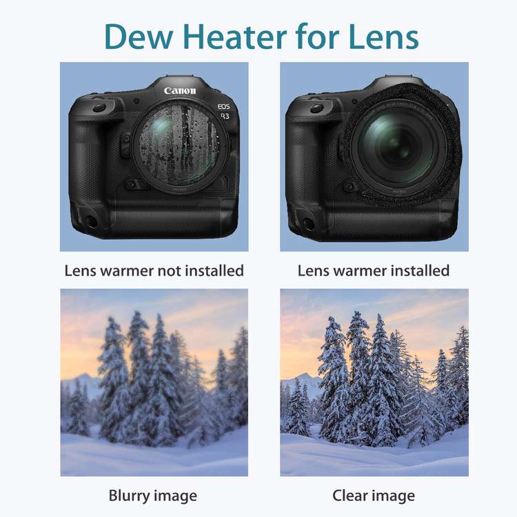 Lens Warmer/Dew Heater Band for astrophotography (With Controller)
